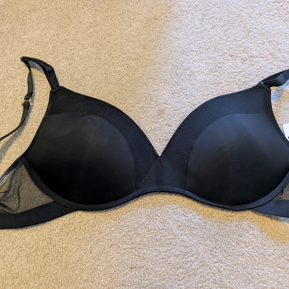 Lively Black Full-Coverage Bra with Underwire Support